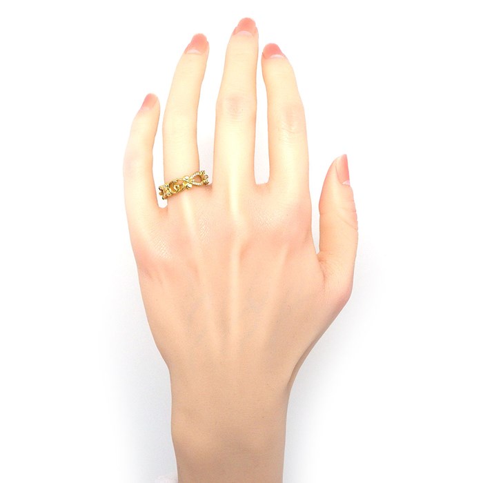 楽天市場】グッチ GUCCI リング フローラ フラワー GG ロゴ パヴェ