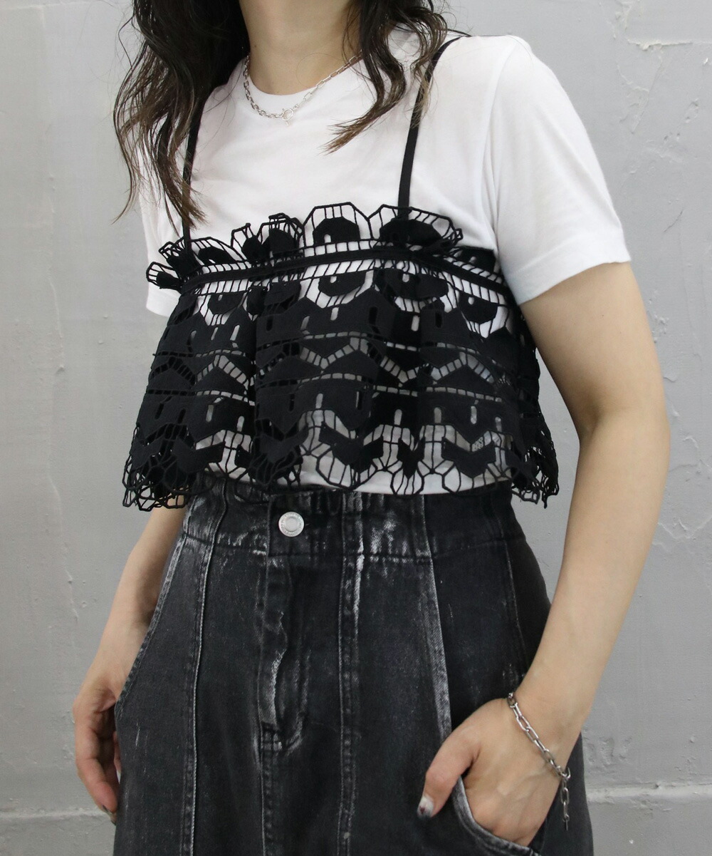 楽天市場】サマーセール カットワークレースキャミビスチェ 楽ちん