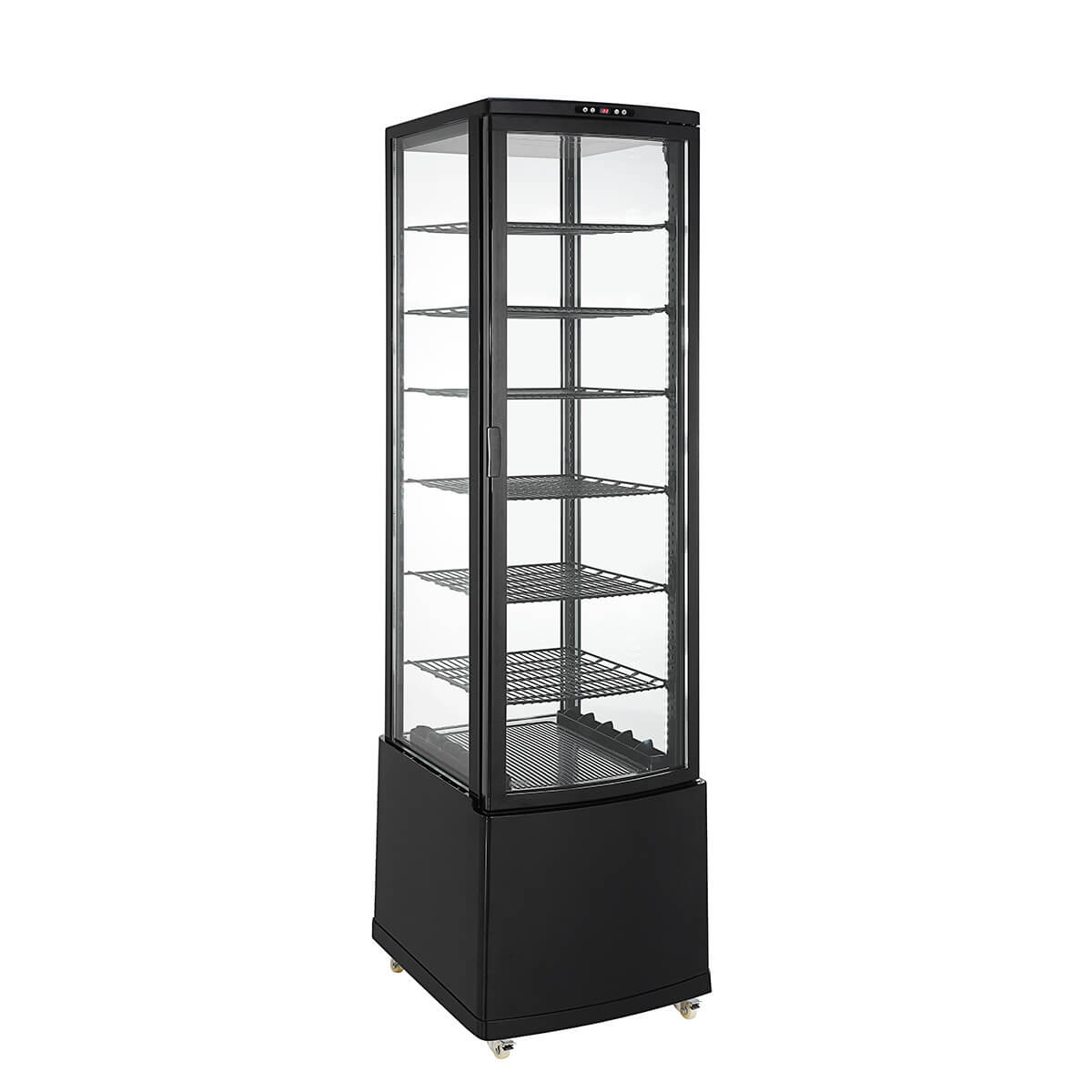 楽天市場】【立春セール!!】 280L 黒 大型 4面ガラス 冷蔵ショー