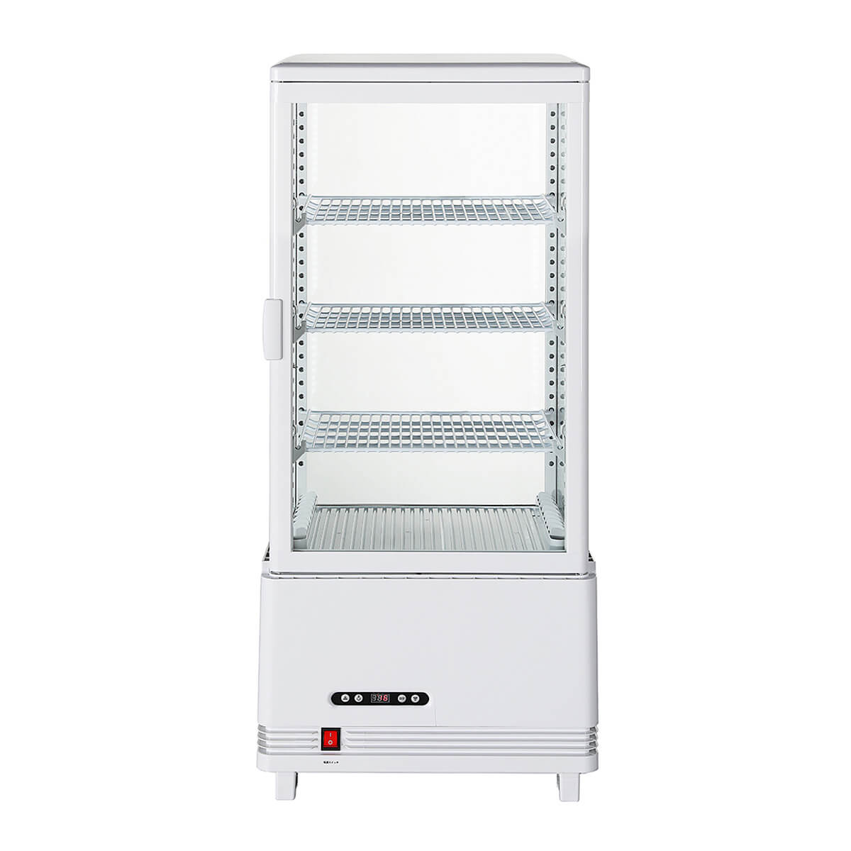 楽天市場】【2月目玉商品！】 80L 白 4面ガラス 冷蔵ショーケース
