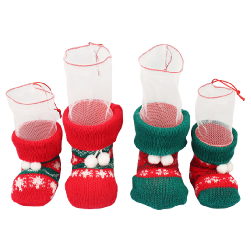 楽天市場】ニットブーツ ノルディック柄 ニットでくるんだかわいい