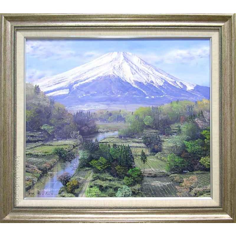 楽天市場】絵画 油絵 富士 （佐田光） 送料無料 【海・山】【肉筆