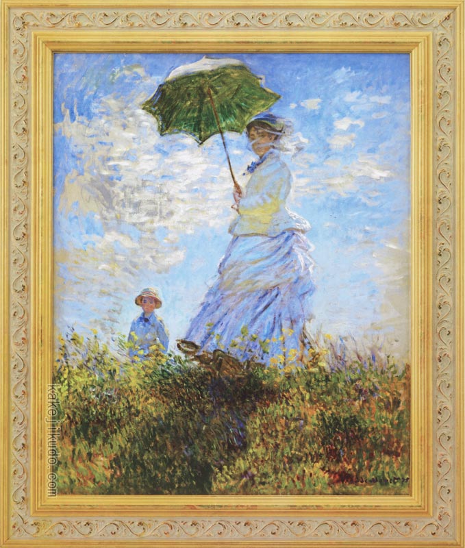 楽天市場】クロード・モネ 散歩、日傘をさす女性 ワシントン