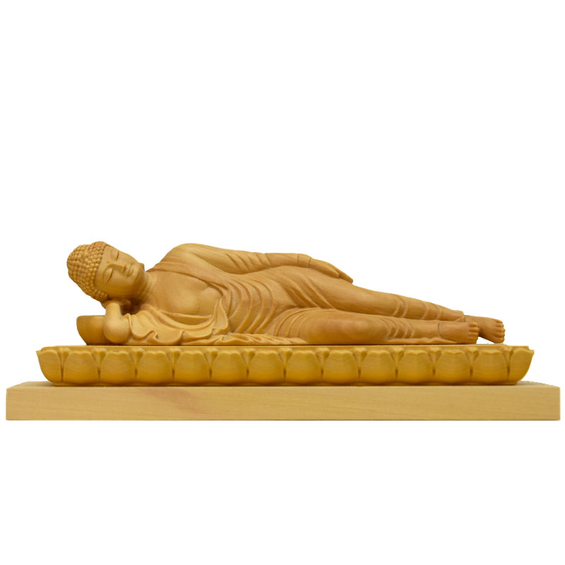 楽天市場】【小仏】柘植釈迦涅槃像 3.0寸 : 海宇工芸館 楽天市場店