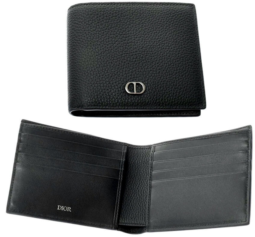 楽天市場】DIOR HOMME ディオールオムCDロゴプレート2つ折り財布