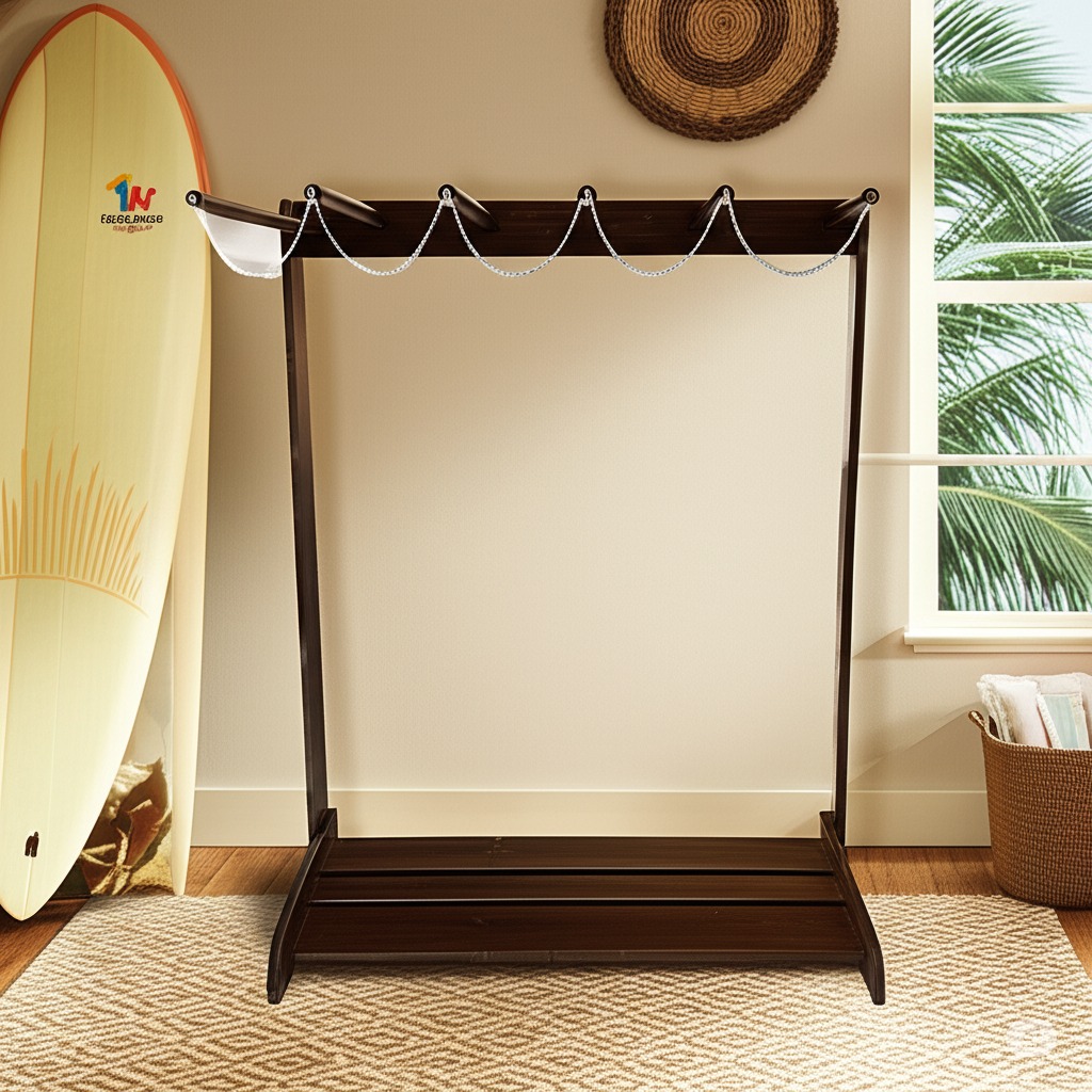 楽天市場】サーフボードラック 木製 2.3.4.5本立て 選択可 縦置き