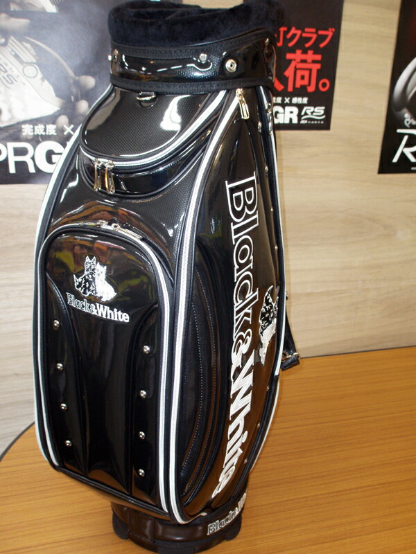 楽天市場】Black＆White(ブラック＆ホワイト)キャディバッグ【ブラック