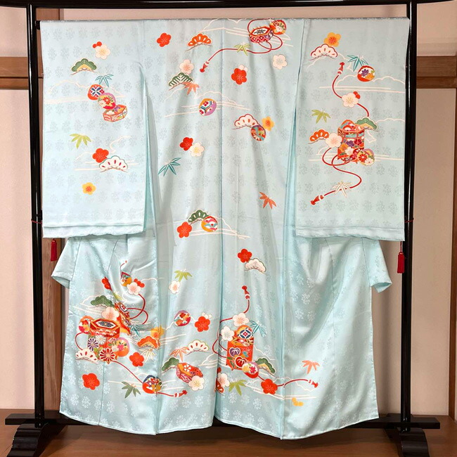 楽天市場】【3/4 20時〜☆10%OFF】七五三 7歳 着物 手描き京友禅 正絹