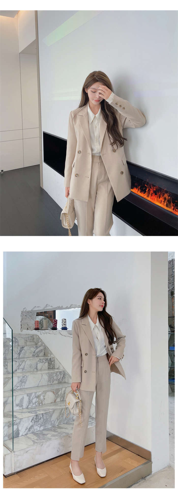 楽天市場】スーツ レディース 春 秋 夏 パンツスーツ ストレッチ 長袖