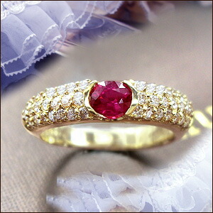 楽天市場】【大特価】【高級台座K18YG10.5号(約)4.65g】K18【0.45ct