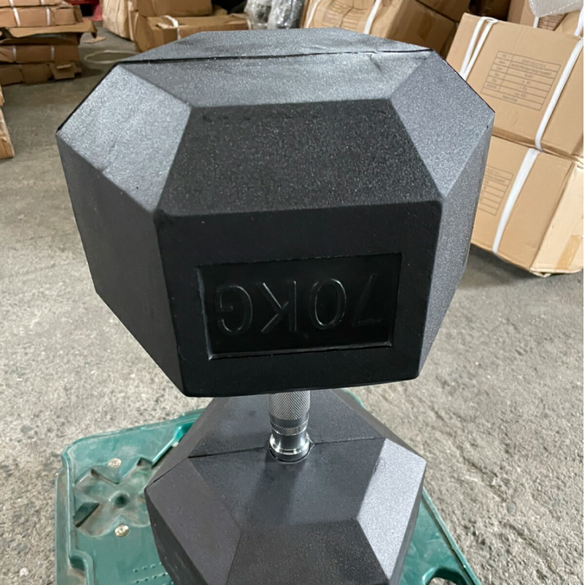 楽天市場】ラバー ヘックス ダンベル 70kg × 2個 計140kg セット