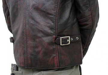 楽天市場】ユーズド調 シングルライダース ゴートレザー 山羊革 本革