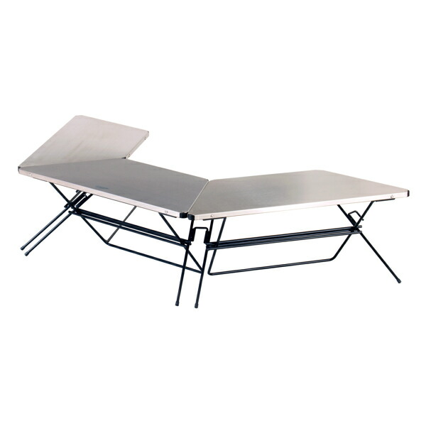 楽天市場】アウトドア テーブル ステンレストップ 3台 アーチテーブル