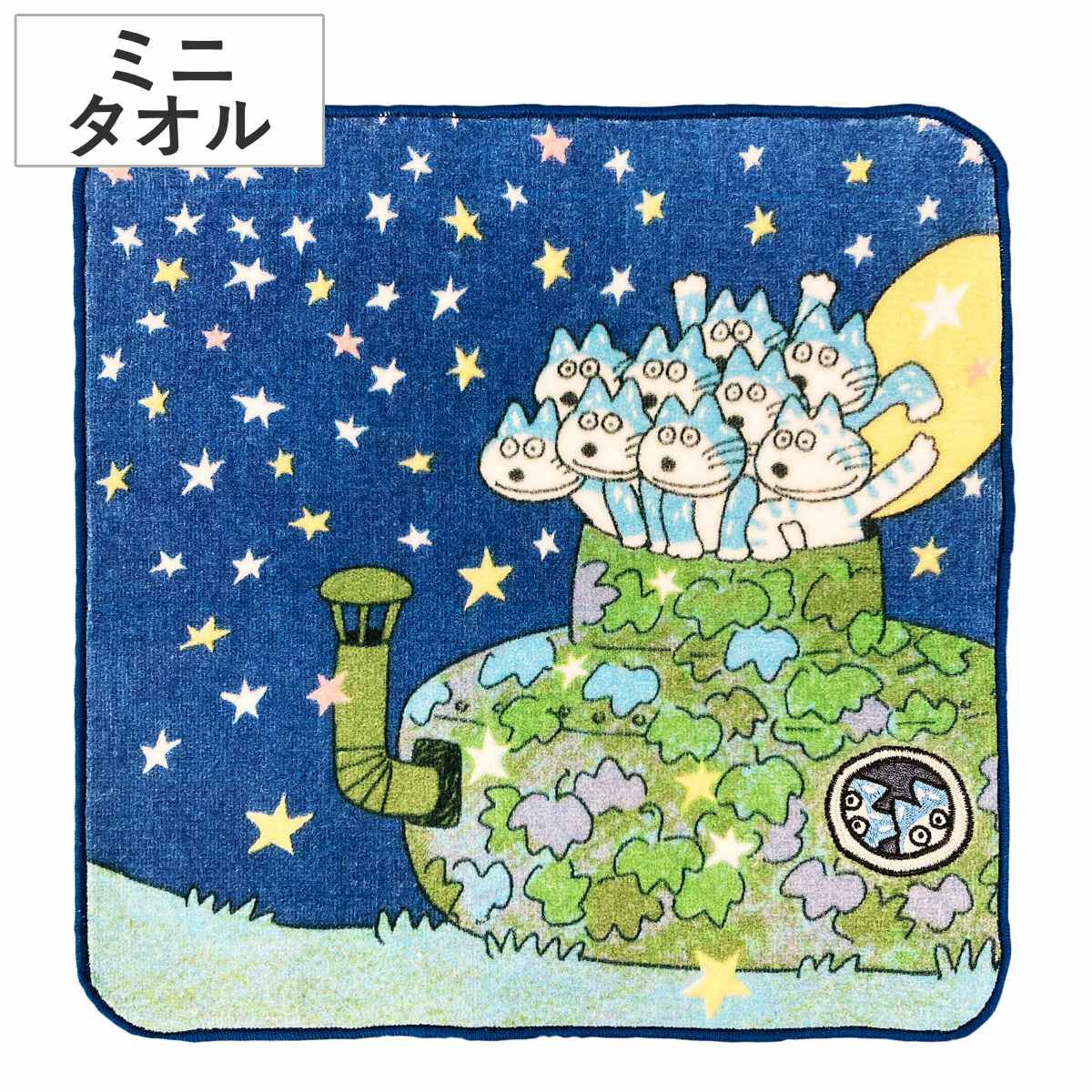 楽天市場】ミニタオル 25×25cm 11ぴきのねこ 11ぴきのねことへんなねこ