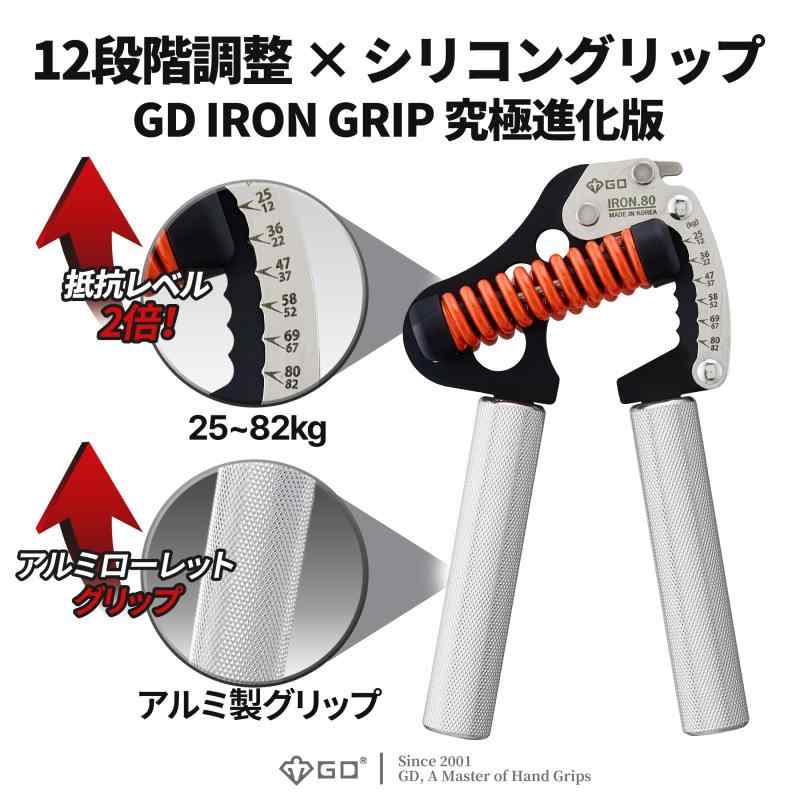 楽天市場】(GD) IRON GRIP 12Lv Aluminum ハンドグリップ (12~82kg