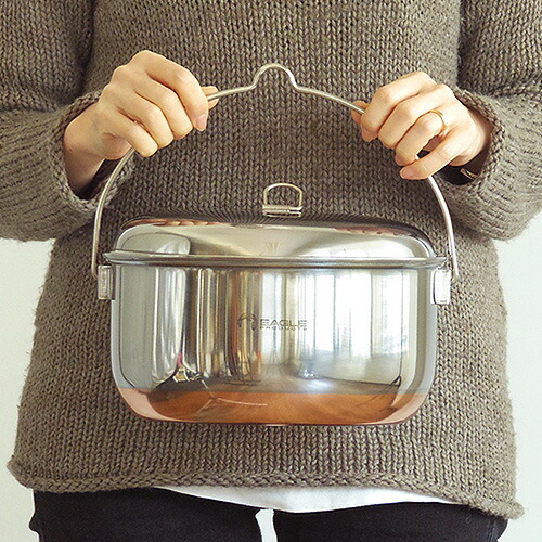 楽天市場】ステンレス キャンプ アウトドア 鍋 銅 送料無料 イーグル