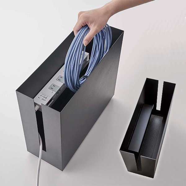 楽天市場】山崎実業 tower タワー キャスター付き ケーブル収納ラック