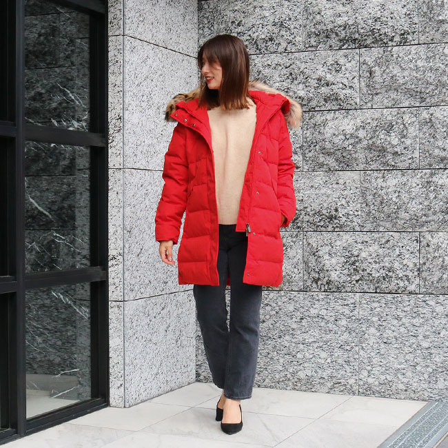 楽天市場】PYRENEX ピレネックス HWO034 GRENOBLE FUR CARMEN レッド