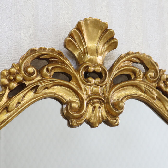 楽天市場】イタリア製 ウォールミラー ゴールドアンティーク