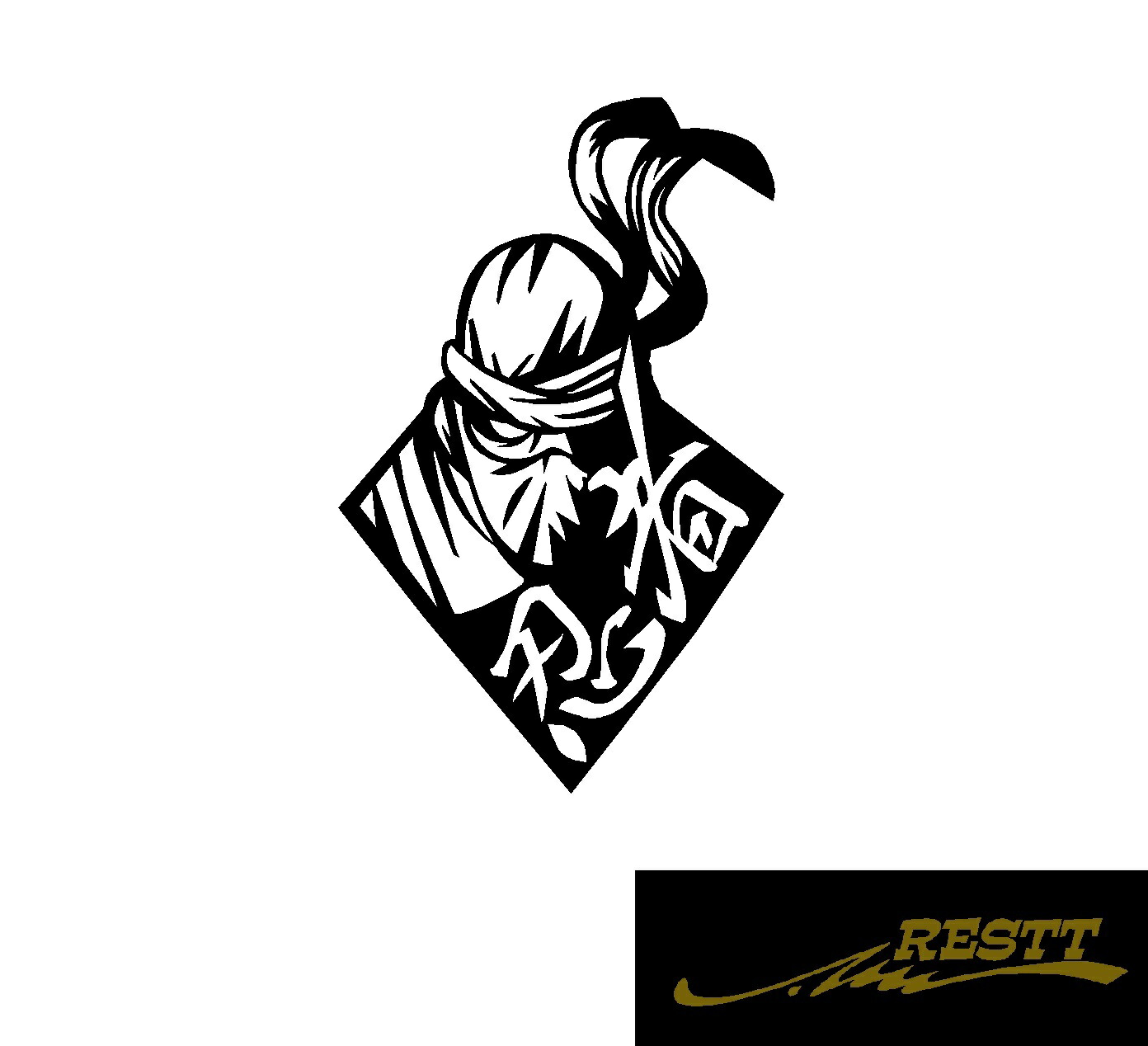 楽天市場】Ninja 忍者 文字 イラスト ロゴ カッティングステッカー 小