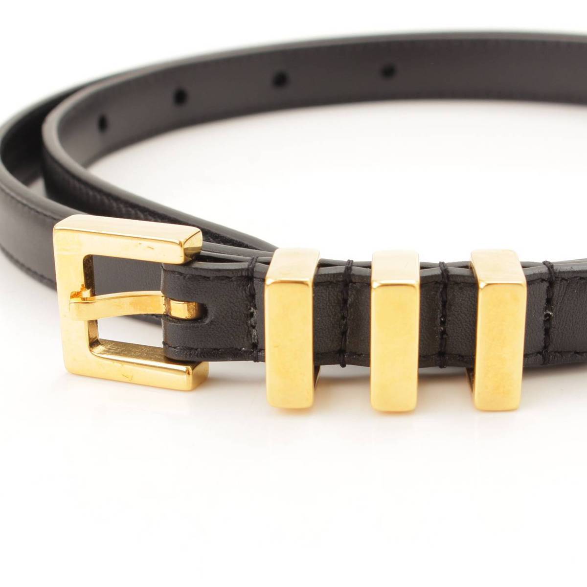 楽天市場】【サンローラン】SAINT LAURENT メンズ 3連バックル レザー