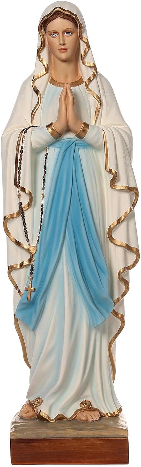 楽天市場】ルルドの聖母グラスファイバー強化彫像置物カトリック教会