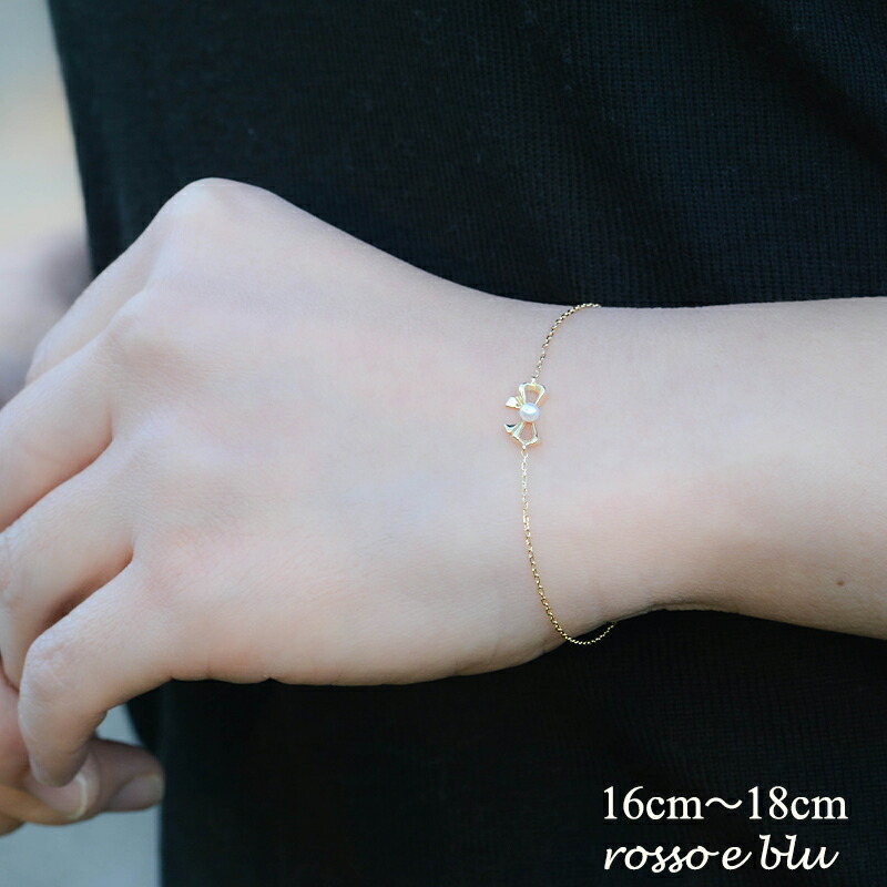 楽天市場】パール ブレスレット リボン あこや真珠 アコヤパール