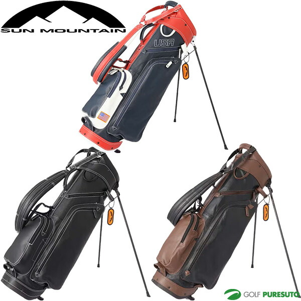 楽天市場】サンマウンテン 9.0型 LEATHER レザー スタンドキャディ