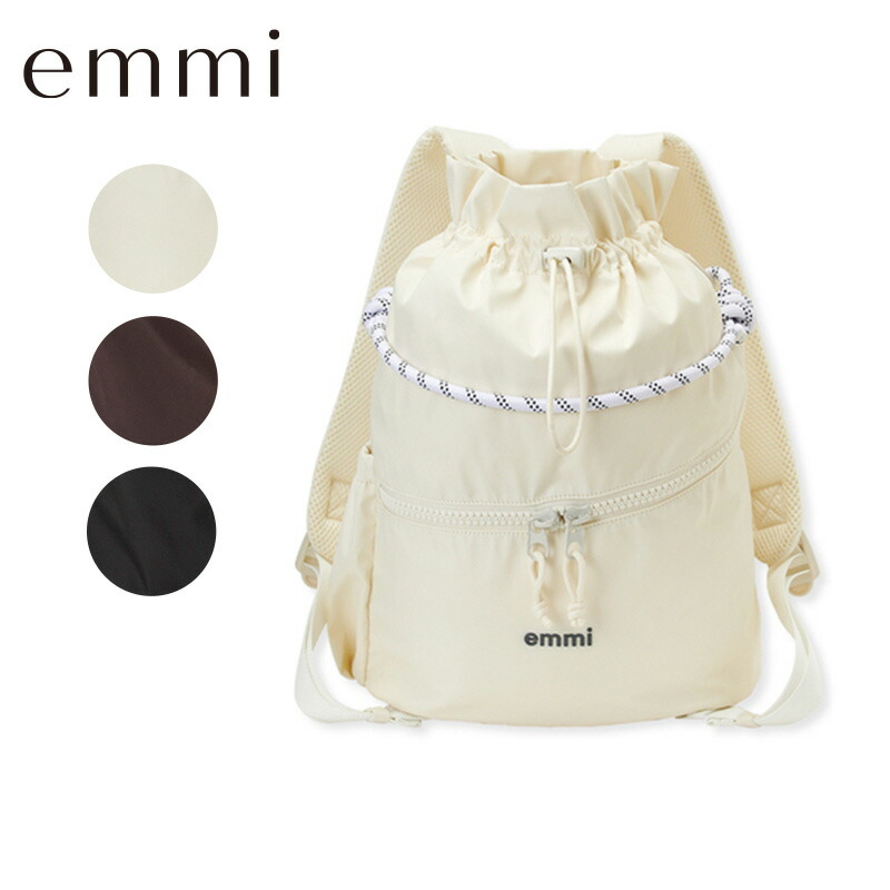 楽天市場】emmi エミ 撥水emmiロゴマルチバックパック 13WGB259305