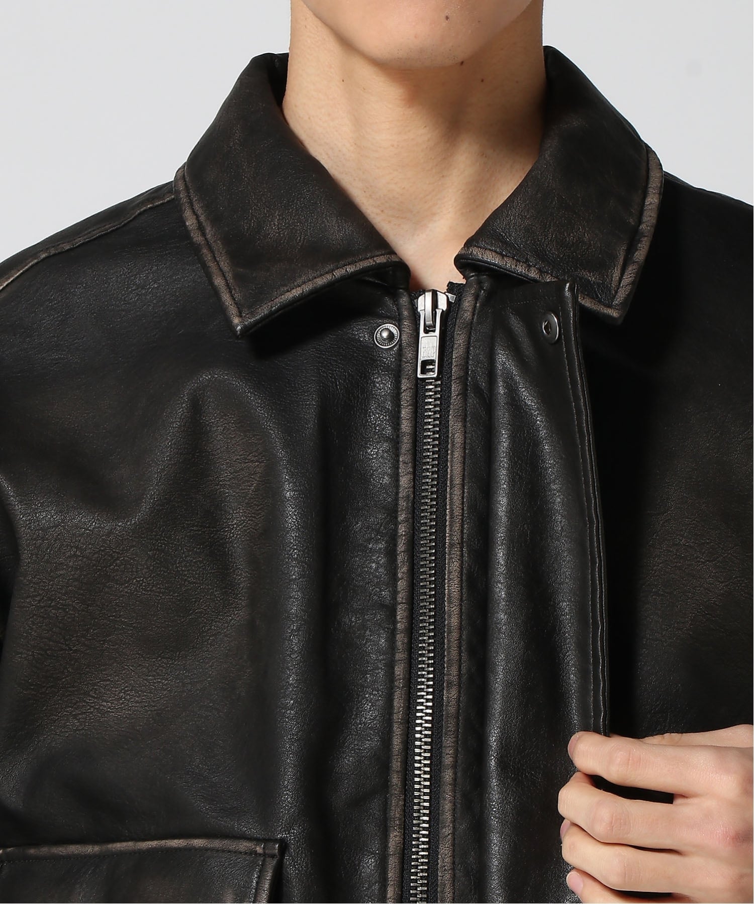 GAP｜(U)リサイクル ヴィーガンレザー ボンバージャケット | Rakuten