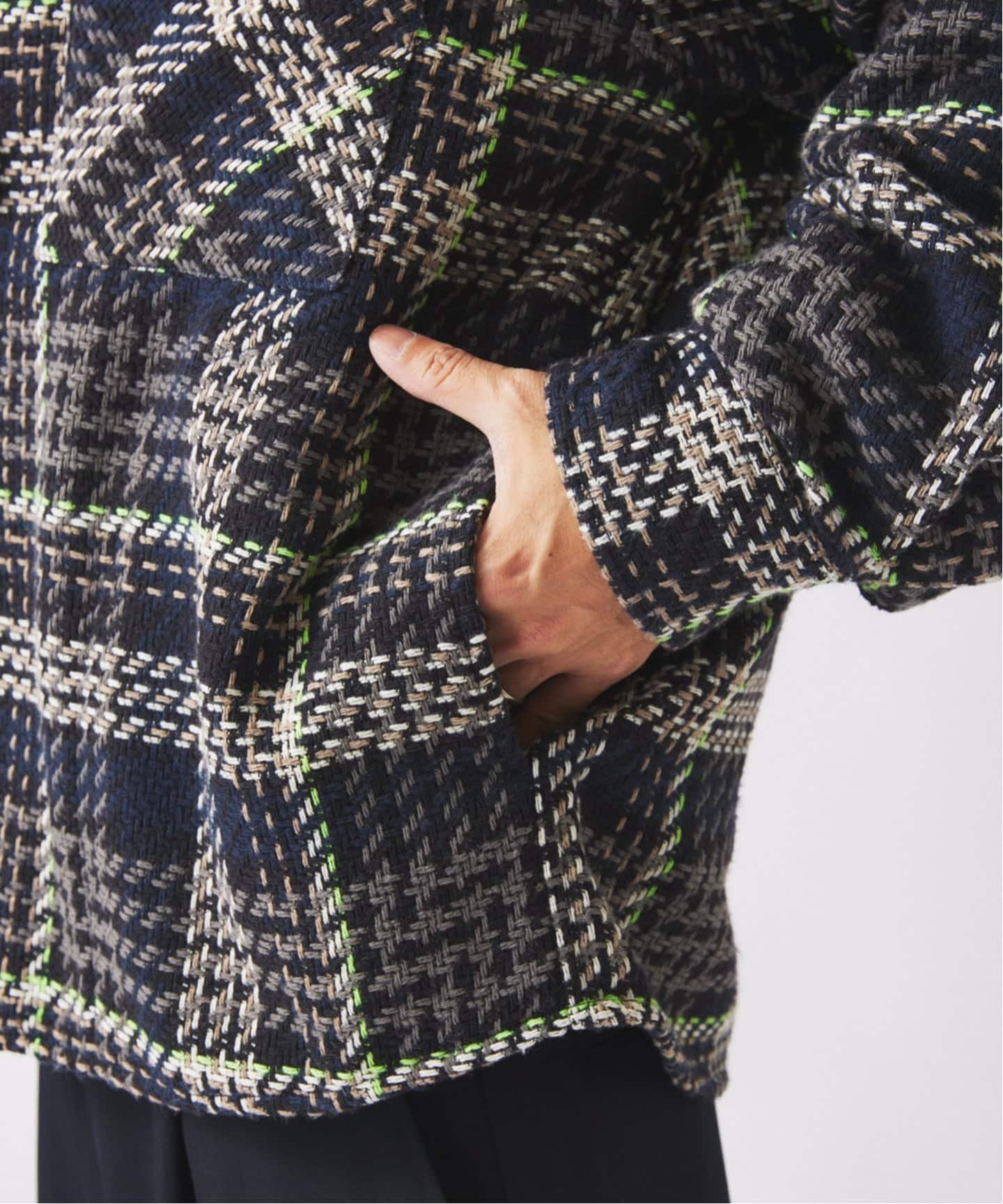 JOURNAL STANDARD relume｜バスケット ツィードチェック CPO シャツ