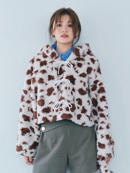 FURFUR｜リボンショートダッフルコート | Rakuten Fashion(楽天
