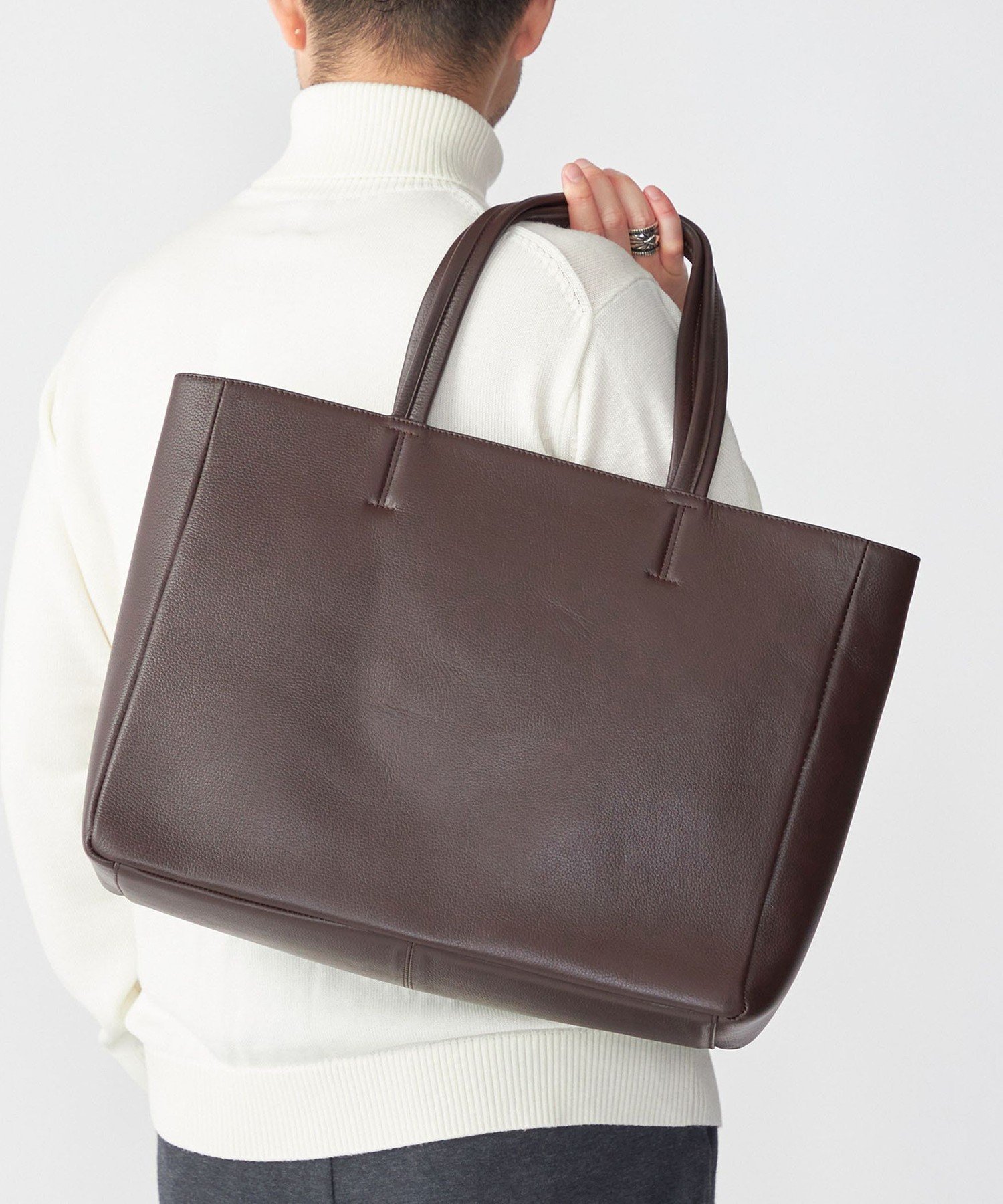 SHIPS｜SHIPS: スマート レザー トートバッグ | Rakuten Fashion(楽天