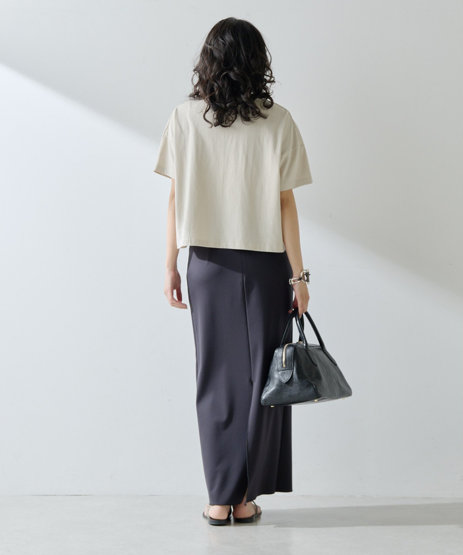 Whim Gazette｜ジャージーIラインロングスカート | Rakuten Fashion