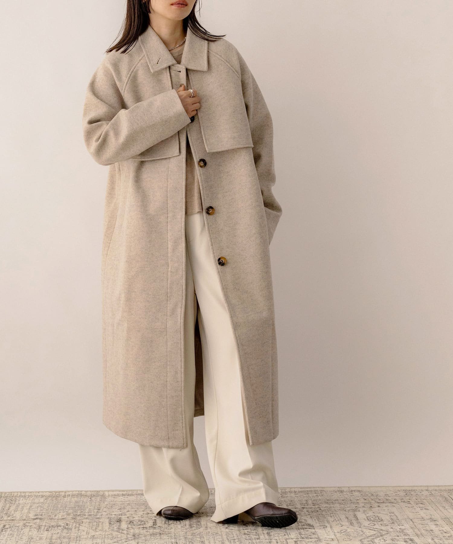 NOAHL｜ヨークデザインロングコート | Rakuten Fashion(楽天