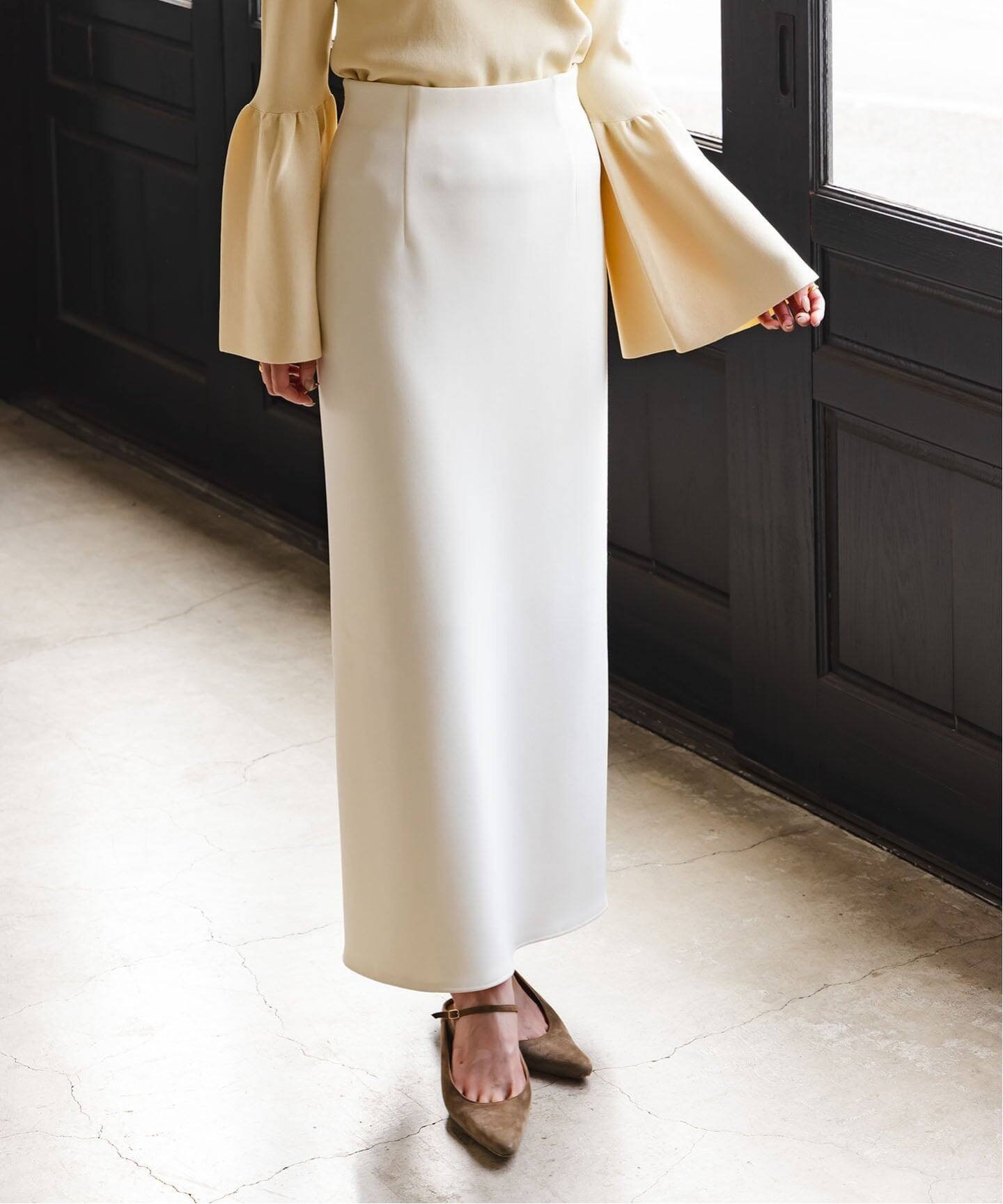 NOBLE｜《追加》【洗える】コンフォートジャージーライクタイト