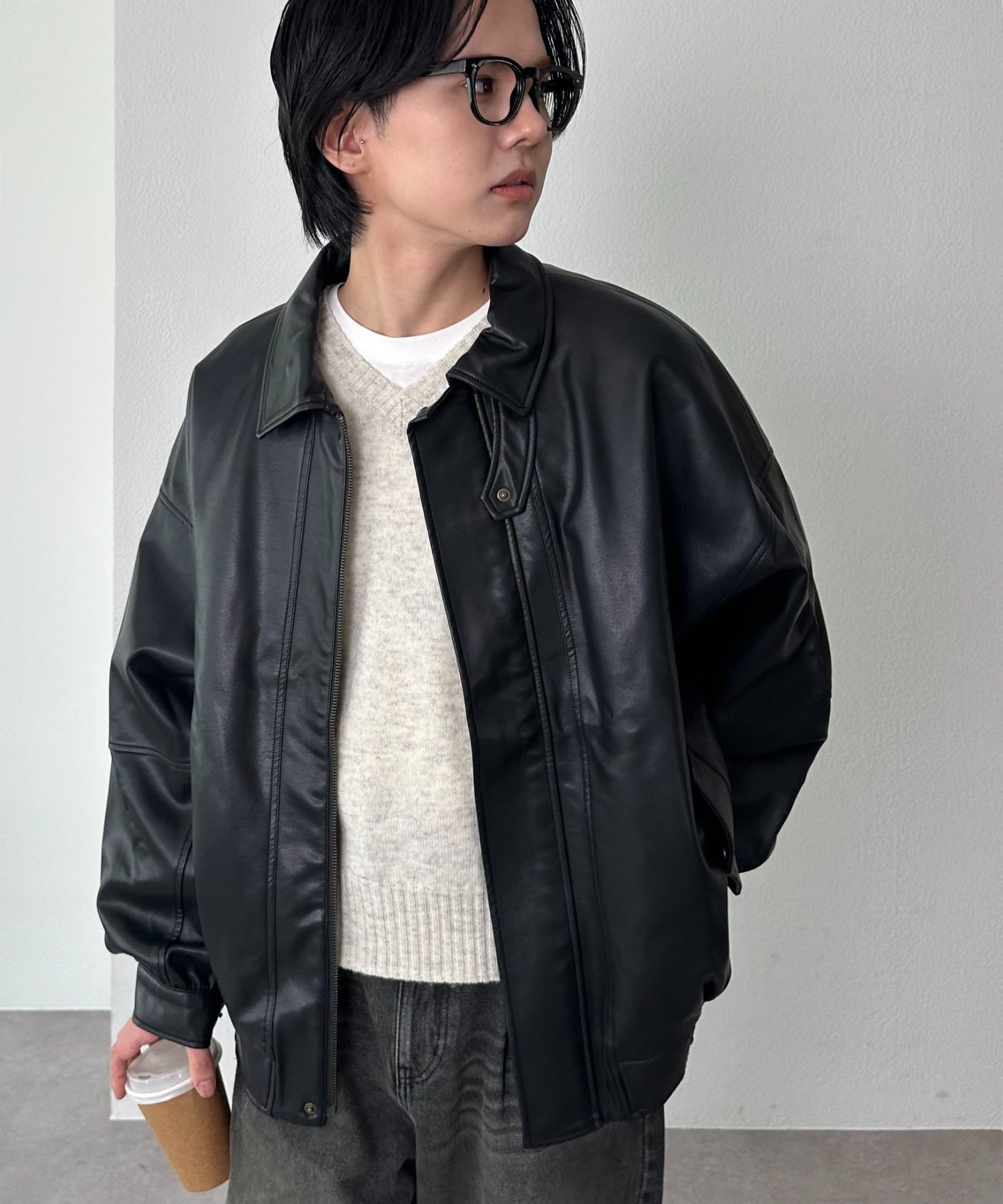 Discoat｜【リバイバル】ヴィンテージPUレザージャケット《ユニ
