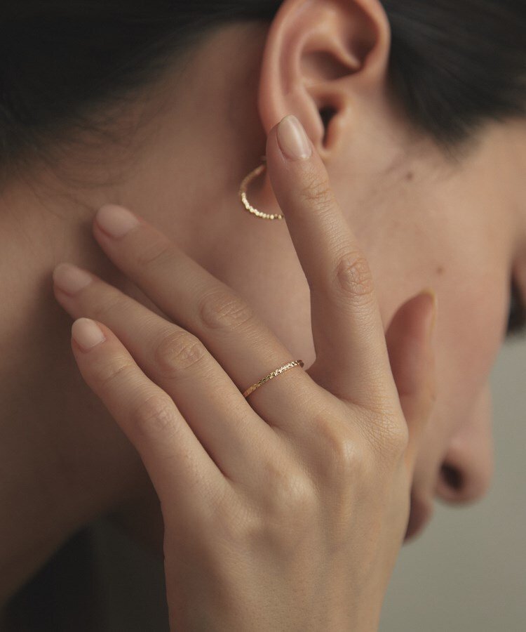 COCOSHNIK｜K18カットワーク極光 リング | Rakuten Fashion(楽天