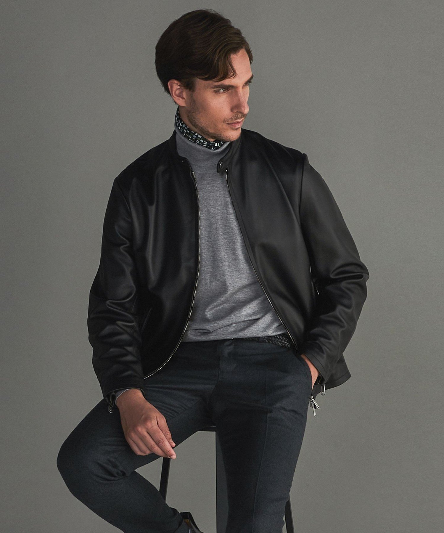 gotairiku｜【シープレザー】シングルライダースジャケット | Rakuten