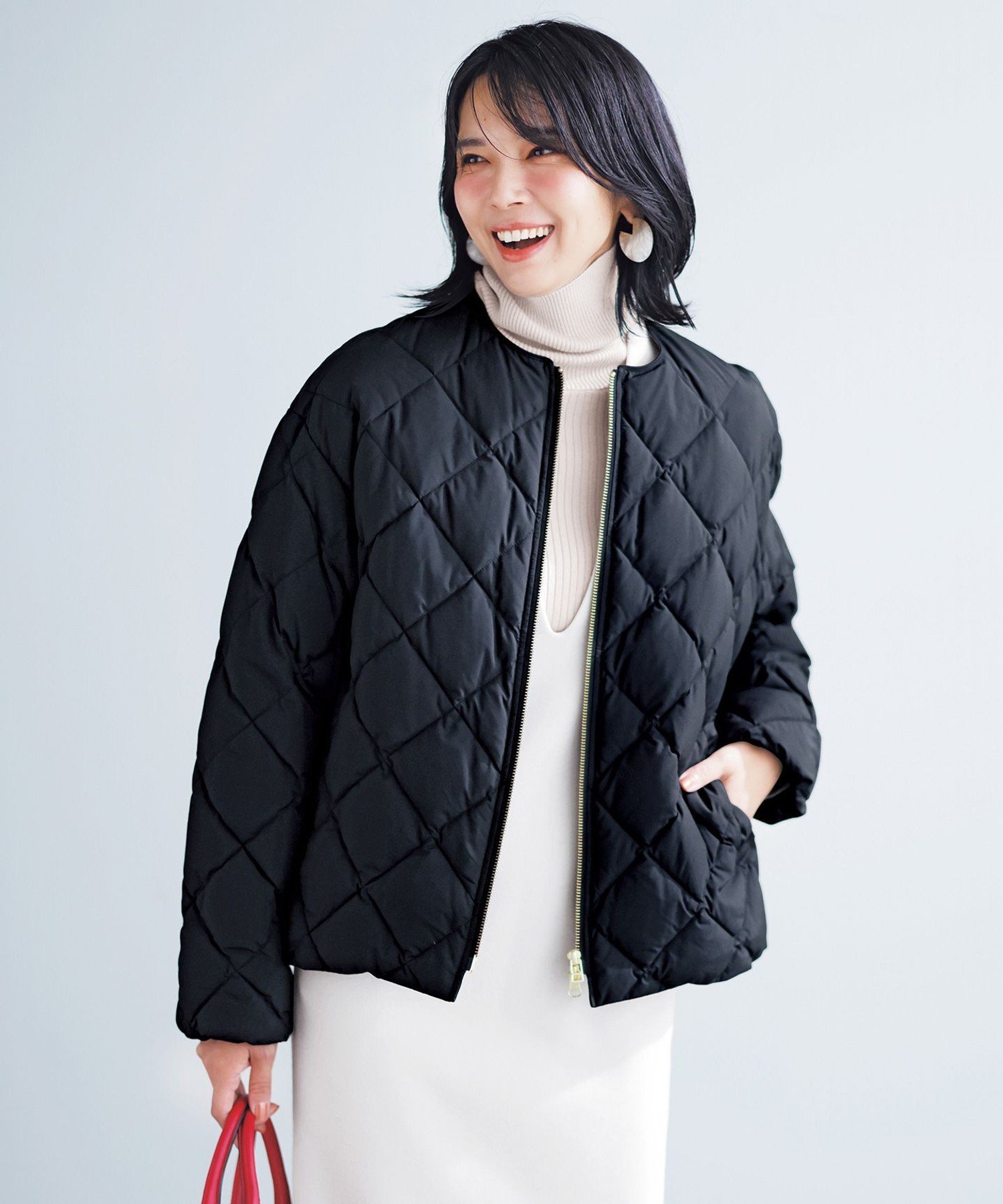 UNFILO｜【TAION×UNFILO】キルティングダウン ショート丈ブルゾン