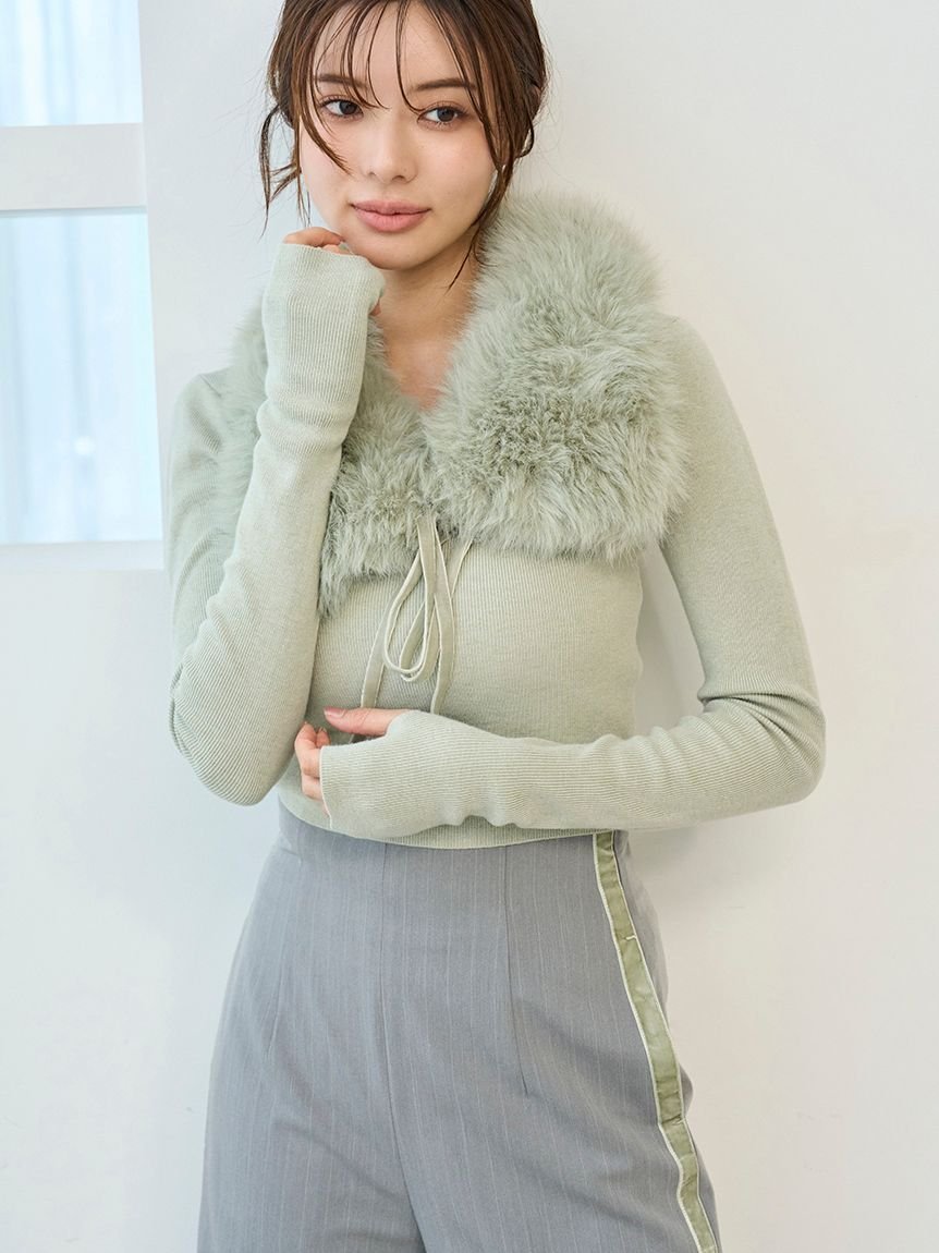 SNIDEL｜ティペットファーニット | Rakuten Fashion(楽天ファッション