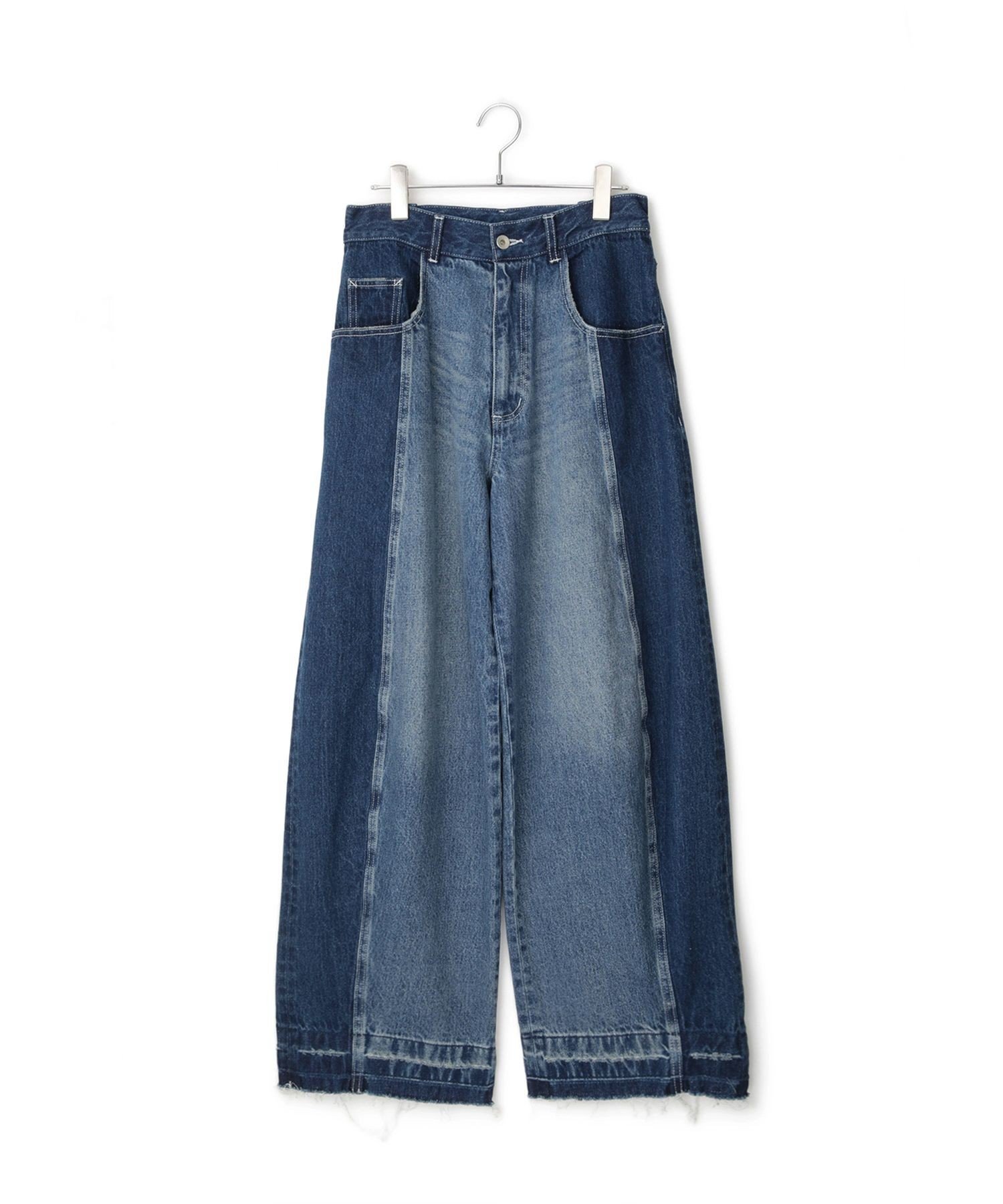 ADAM ET ROPE'｜【サステナブル】リメイクライクコントラストデニム