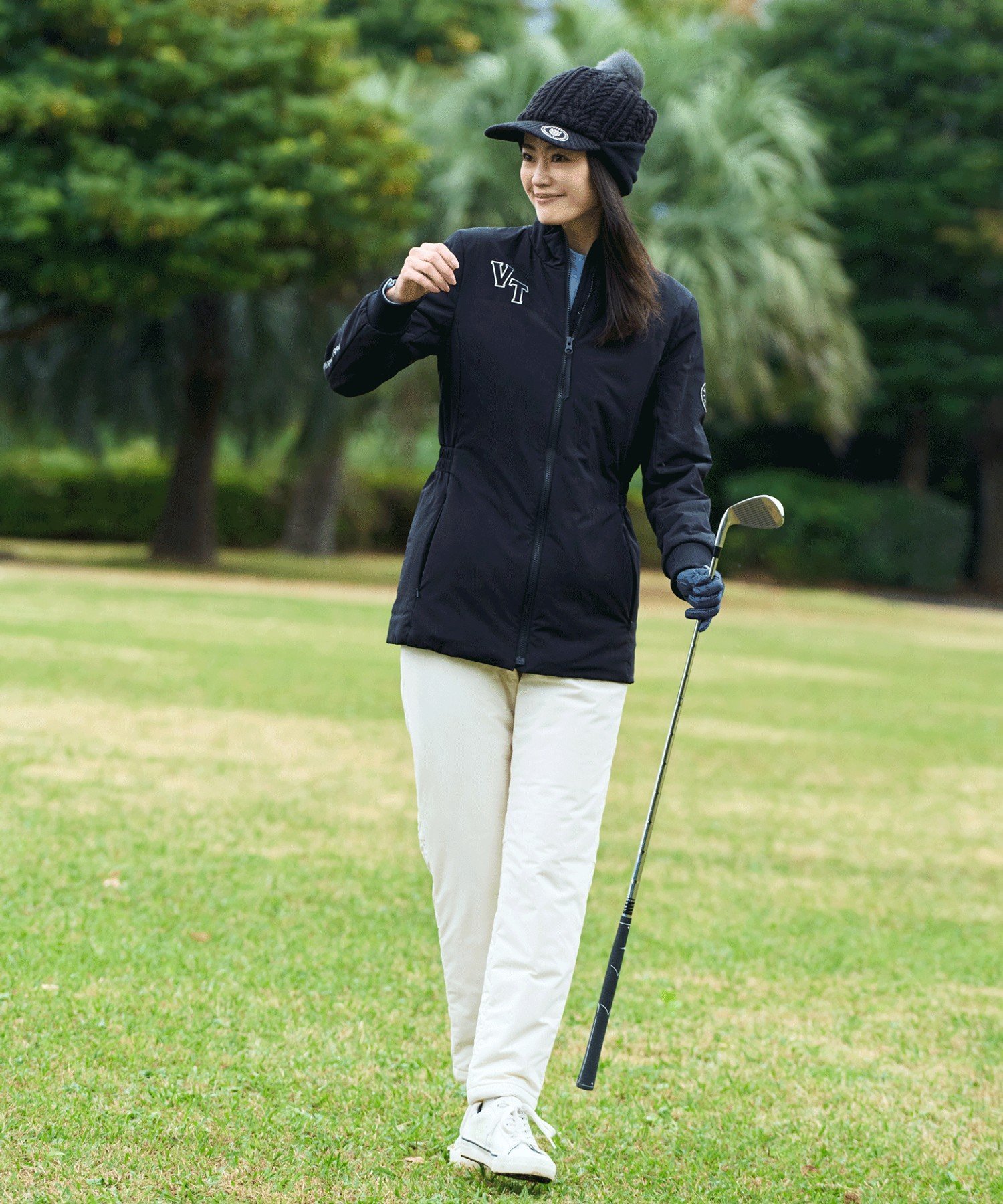 23区GOLF｜【WOMEN】ミドル丈 中綿ブルゾン | Rakuten Fashion(楽天