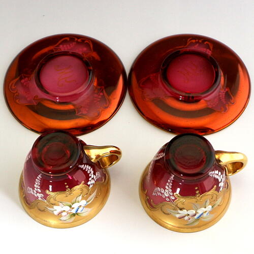 楽天市場】ヴェネチアン ベネチアン グラス ムラノ ピンク カップ