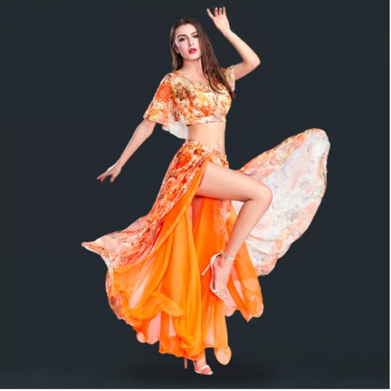 楽天市場】ベリーダンス 衣装 オレンジの通販