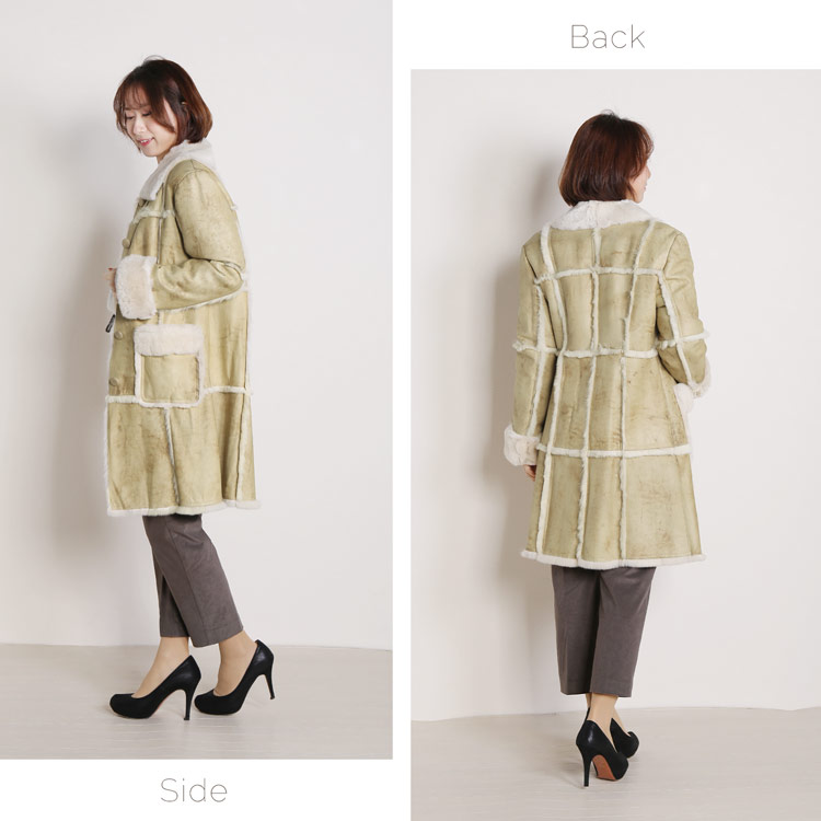 楽天市場】【40%offクーポン】レッキス Wフェイス ファー コート