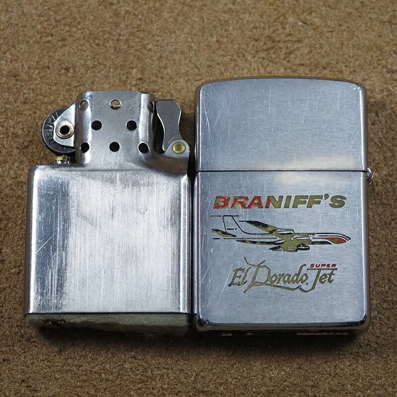 楽天市場】Zippo：1960年製USED 航空会社BRANIFT AIRWAYS ビンテージ