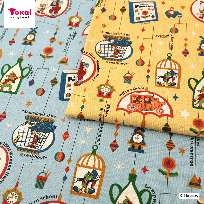 楽天市場】ディズニー ピノキオ 綿麻キャンバス 50cm単位｜切売り