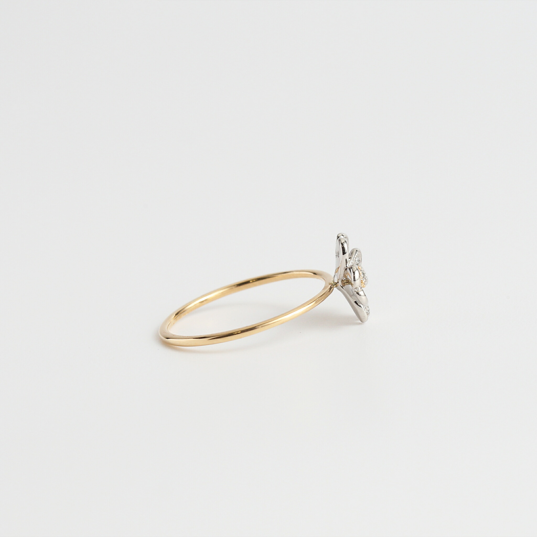 楽天市場】【Flowering / Ring】 Pt900＆K18イエローゴールド 花