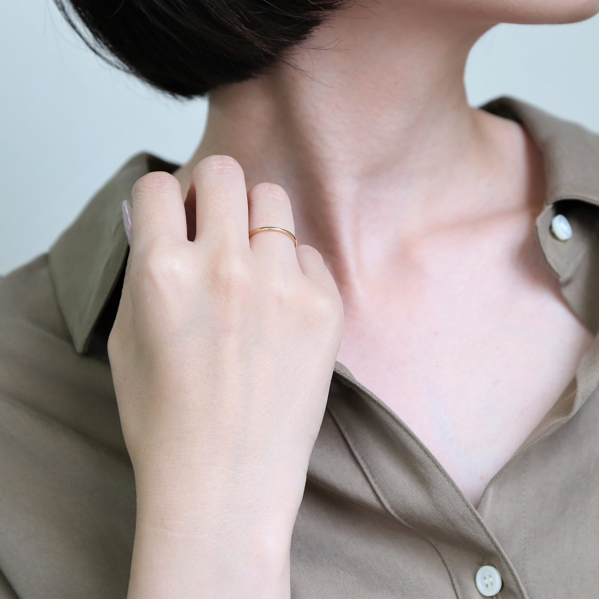 楽天市場】【Nude Ring / middy】 K10/K18/Pt900 シンリング 細身 指輪